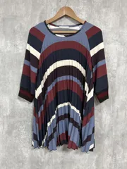 BEATRICE ベアトリス ツートンカラー プリーツ プルオーバー シャツ sizeS/マルチカラー  ◇■ レディースのサムネイル