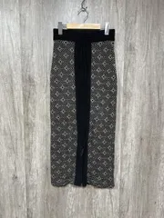 TODAYFUL トゥデイフル リネン混 ジャガード ペンシル タイト スカート size36/黒ｘ茶 ◆■ レディース