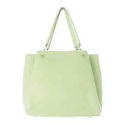 バルコス BARCOS ハンドバッグ 2way ショルダーバッグ レザー 革 シボ革 ロゴ型押し 長財布付き 緑 ミントグリーン /CK8 ■GY11