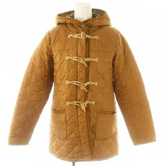 ラベンハム LAVENHAM キルティング ダッフルフードコート アウター トグルボタン フード付き 38 M 茶 ブラウン /YQ ■OS