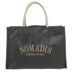 ノマディス NOMADIS サックメッシュワイド SAC MESH WIDE トート ハンドバッグ ロゴ刺繍 黒 ブラック /GV