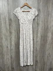 SNIDEL HOME スナイデルホーム 小花柄ワンピース パット付 Aライン ワンピース sizeM/ベージュ ■◆ レディース