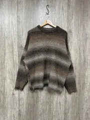 RAGEBLUE レイジブルー クールネック グラデーション ニット セーター sizeM/茶 ◆■ メンズ
