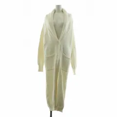 ダブルスタンダードクロージング ダブスタ DOUBLE STANDARD CLOTHING ニットコート ロング ショールカラー 長袖 38 ホワイト 2904161 /NQのサムネイル