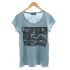 アンディウォーホル バイ ヒステリックグラマー ANDY WARHOL by HYSTERIC GLAMOUR Tシャツ カットソー 半袖 F 青 ブルー プリント 0392CT04 /RR