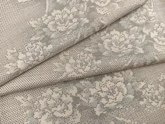 平和屋着物●本場大島紬　白大島　9マルキ　草花文　正絹　逸品　BAAW3644mz