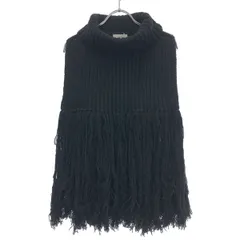 HYKE ハイク 21AW フリンジニットベスト 212-11249 ブラック Fのサムネイル