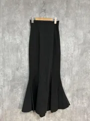 LAUIR ラウアー ロング カジュアル マーメイド スカート sizeL/黒 ■■ レディース