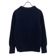 ANDERSEN-ANDERSEN アンデルセンアンデルセン モックネック ウールローゲージニットセーター  ネイビー Sのサムネイル
