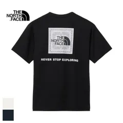 ザ・ノース・フェイス Tシャツ THE NORTH FACE NT32446 S/S BD SQAR LOGO T 半袖 ショートスリーブバンダナスクエアロゴティー ペイズリー柄 吸水速乾  吸汗速乾 リサイクル オーガニックコットン ノースフェイス メール便