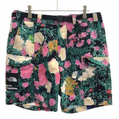 Supreme×THE NORTH FACE シュプリーム ノースフェイス 22SS Trekking Packable Belted Short Flowers フラワーベルテッドショーツ  ミックス S