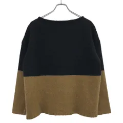 VINCE ヴィンス バイカラーニットセーター  ブラック キャメル M