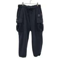SEE SEE シーシー 23AW FLEECE CARGO POCKET PANTS フリースカーゴパンツ  ブラック L
