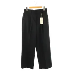 ジャーナルスタンダードレサージュ journal standard L'essage 24AW フラノストライプハイウエストパンツ ワイドパンツ タック 38 ネイビー /DF ■OS