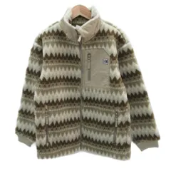 ヘリーハンセン HELLY HANSEN フリースジャケット ボアジャケット 150cm ベージュ 総柄 /SM25 ■GY61 男の子