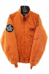アヴィレックス AVIREX NEWYORK A.N.G JACKET 106RW ORANGE M 783-3252064 ニューヨーク エアーナショナルガード ジャケット 中綿 ブルゾン オレンジ 【ブランド古着ベクトル】【中古】●251230