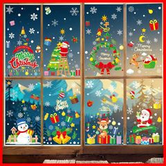 ラスト1点❣️ クリスマスウィンドウステッカー漫画 静電気ステッカー