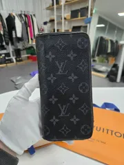 A級コンディション Louis Vuitton ルイヴィトン エクリプス ジッパー 長財布
