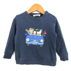 ファミリア スウェット トレーナー トップス ファミちゃん くるま ベビー 男の子用 90サイズ ネイビー Familiar 【中古】