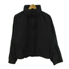 ユニクロ ナイロンジャケット アウター ウィンドプルーフ スタンドブルゾン レディース Lサイズ ブラック UNIQLO 【中古】