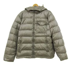 ユニクロ ダウンジャケット ジャンパー アウター ダウンパーカー 大きいサイズ メンズ XLサイズ グレー UNIQLO 【中古】