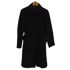 エフデ ステンカラーコート ロングコート アウター アンゴラ混 レディース 9サイズ ブラック ef-de 【中古】