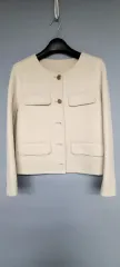 レディース ウール スーツ ジャケット アイボリー S サイズ