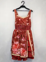 コスプレ衣装 汎用衣装／和風ワンピース（赤）（Mサイズ）