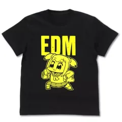 【中古】Tシャツ(キャラクター) EDM Tシャツ 蓄光Ver. ブラック Lサイズ 「ポプテピピック」