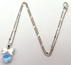 【中古】アクセサリー(非金属) ホワイトリボン 「ミルキーネックレス」