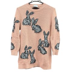 miumiu 希少 美品 ミュウミュウ 目覚まし時計モチーフ ビジュー ニット  