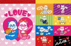 [중고] 머그컵·탕만 AAA Love & 시치후쿠에~판다 메모장 세트 [We Love AAA 전]