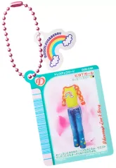 【中古】食玩 キーホルダー 3.ピタTガール 「オシャレ魔女 ラブ and ベリー ミラーチャーム＆グミ」