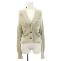 スナイデル SNIDEL ローゲージニットカーディガン 長袖 クロップド丈 リネン F ミント /MI ■OS