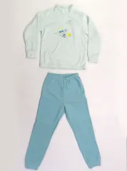 【中古】衣料雑貨 シナモロール＆ハチワレ フリースセット(長袖/キッズ) ライトブルー 160cm 「ちいかわ なんか小さくてかわいいやつ×サンリオキャラクターズ×ユニクロ スペースツアー」