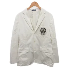 ポロ バイ ラルフローレン Polo by Ralph Lauren 90s 古着 テーラードジャケット ブレザー シングル 2B 40 白 ホワイト ■MET2