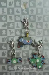 【中古】キーホルダー・マスコット(キャラクター) 081.コイル＆082.レアコイル＆462.ジバコイル 全国ずかんメタルチャーム(3個セット) 「ポケットモンスター」 ポケモンセンター限定
