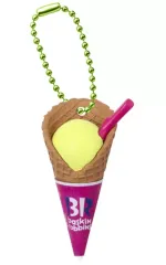 【中古】食玩 キーホルダー 6.マスクメロン(ワッフルコーン) 「サーティワン アイスクリーム マスコットつきグミ」