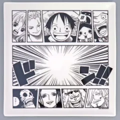 【中古】皿・ボウル 麦わらの一味 漫画プレート 「ワンピース」 ジャンプショップ限定