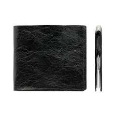 【送料無料】[EDISON LAB] 超薄7mmフリック入力の発明者が生んだ二つ折り財布 スマートウォレット FINALE UT (ブラック（レザーペーパー）) ポケット派に最適