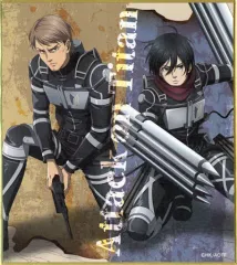 【中古】紙製品 ジャン＆ミカサ ミニ色紙 「わくドキくじ 進撃の巨人-attack on titan-」 K賞