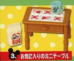 【中古】トレーディングフィギュア 3.お気に入りのミニテーブル 「ディズニー ミッキーマウス レトロキッチン」