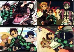 【中古】クリアファイル D.集合 A4雑誌イラストレイヤードクリアファイルセット(4枚組) 「劇場版 鬼滅の刃 無限列車編」 劇場物販グッズ