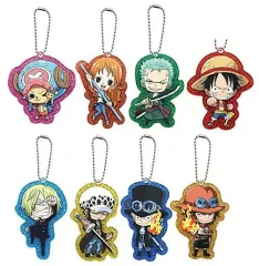 【中古】キーホルダー・マスコット(キャラクター) 全8種セット 「ワンピース ラメ入りアクリルチャームコレクション」