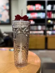 新品 未使用 限定 Starbucks リボン  ストローカップ  710ml