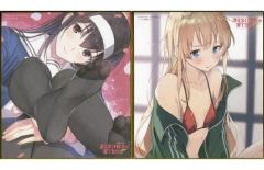 [중고] 종이제품(캐릭터) 카스미가오카 시바&사와무라·스펜서·에이리들 어나더 일러스트레이터 콜라보 미니 색종이 2장 세트 [Blu-ray/DVD 그리워하지 않는 그녀의 기르는 방법 제4권] ANIPLEX+구입 특전