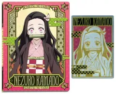 【中古】食玩 トレーディングカード 鬼滅の刃ウエハースカードファイル 2.竈門禰豆子ver. プレミアムバンダイ＆アニメイト限定