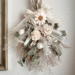 ドライフラワースワッグ2177