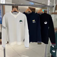 マルボンゴルフ MALBON メンズ ゴルフウェア ニット セーター 長袖 Tシャツ カラーTシャツ