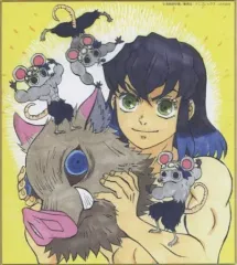 【中古】紙製品 嘴平伊之助 「鬼滅の刃 全集中展 -無限列車編・遊郭編- 作画スタッフ全集中複製ミニ色紙E」